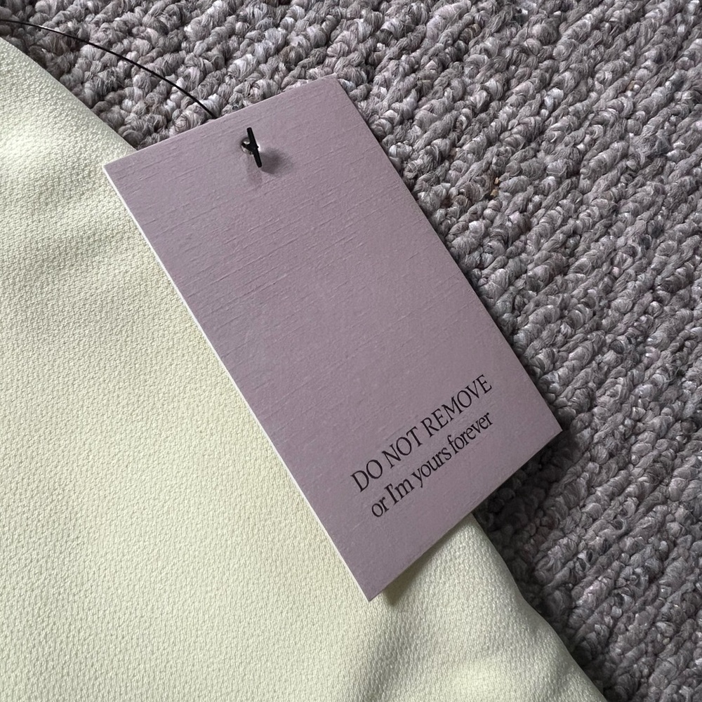 Odd Muse Structured Mini Dress- Lime Cream - Picture 6 of 7
